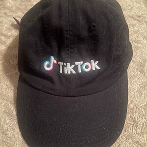 TikTok Black Baseball Cap